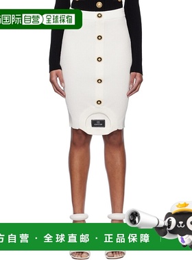 1h可退 潮奢 Balmain 巴尔曼 女士 白色 Optical Illusion Ribbed