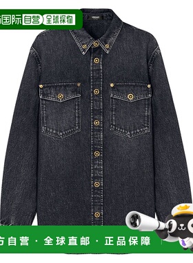 VERSACE 男士衬衫 10138871A137181D810 SS2025 黑色