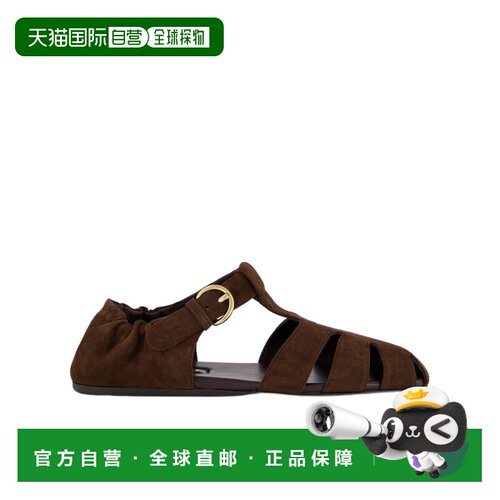 MIU MIU 女士凉鞋 5E395E5008FD00F0003 AW2026棕色罗马鞋拖鞋