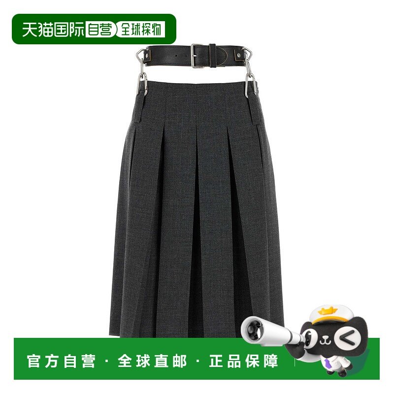 PRADA 女士半身裙 P149WKSOOO17N1F0480 SS2025 灰色