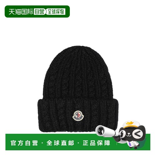 MONCLER 女士帽子 3B00031N0403999 AW2026 黑色 Alpaca-Blend Be