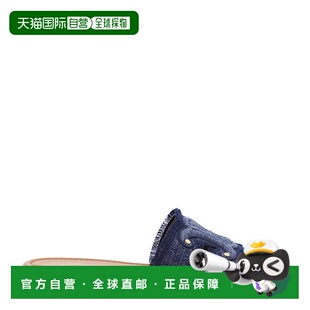 CELINE 女士高跟鞋 362675022C07BL SS2025 蓝色 徽标拖鞋凉鞋