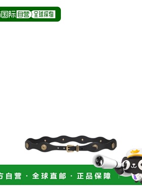 1h可退 ETRO 女士腰带 WP3B0068AE316N0000 SS2026 黑色 铆钉腰带