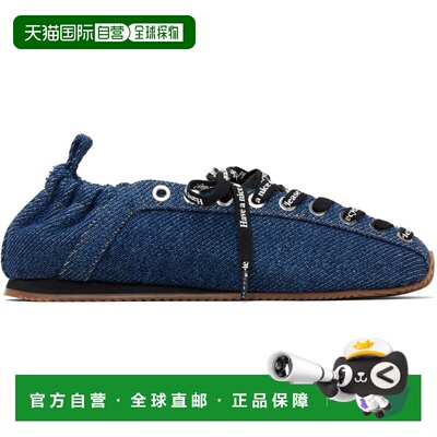 1h可退 潮奢 GANNI 甘尼 女士 海军蓝 Sporty 芭蕾鞋 B1040015Rin