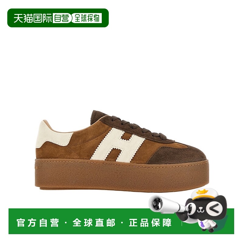 1h可退 HOGAN 女士运动鞋 HXW6980FB6TTQ70MB7 AW2025 棕色