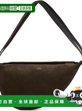 1h可退 潮奢 TOTÊME 女士 棕色 Suede Scooped 单肩包 252WAL2276