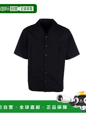 PRADA 男士衬衫 SC80316A6F0002 SS2025 黑色 CAMICIE