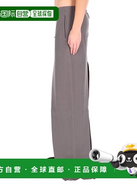 RICK OWENS 女士半身裙 RO02E4387WD34 AW2025 灰色