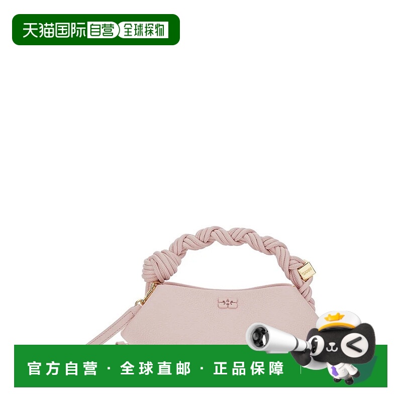 1h可退 GANNI 女士单肩包 B2100041868 SS2026 粉红色 迷你徽标单