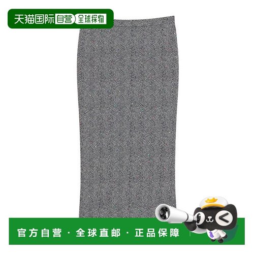 GIVENCHY 女士半身裙 BW40YP168S004 AW2025 灰色 人字纹半身裙