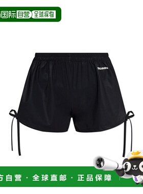 DSQUARED2 女士短裤 D6B5G50600010 SS2025 黑色 松紧腰短裤