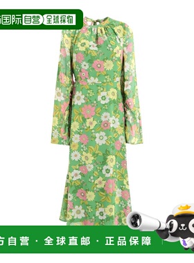 1h可退 潮奢 Topshop 女士 中长连衣裙 green绿色 舒适时尚