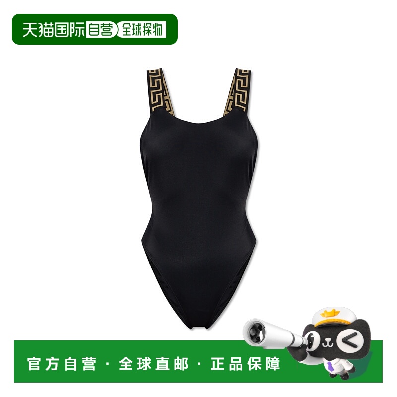 1h可退 VERSACE 女士泳装 10181651A111191B000 CO 黑色 One-piec