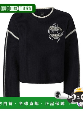 PINKO 女士针织衫 105397A2PKEZ1 AW2025 黑色 Alicudi 毛衣