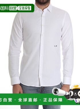 1h可退 MOSCHINO 男士衬衫 020802361001 CO 白色 Safety pin shi