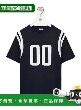 LOEWE 男士T恤 H526Y22XBD9602 AW2025 蓝色 短袖T恤