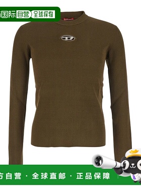 DIESEL 男士T恤 A168770DLAX5FP AW2025 绿色 长袖针织衫