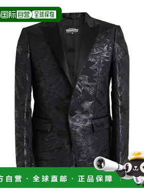 1h可退 潮奢 Dsquared2 二次方 男士 西装外套 black黑色 舒适时