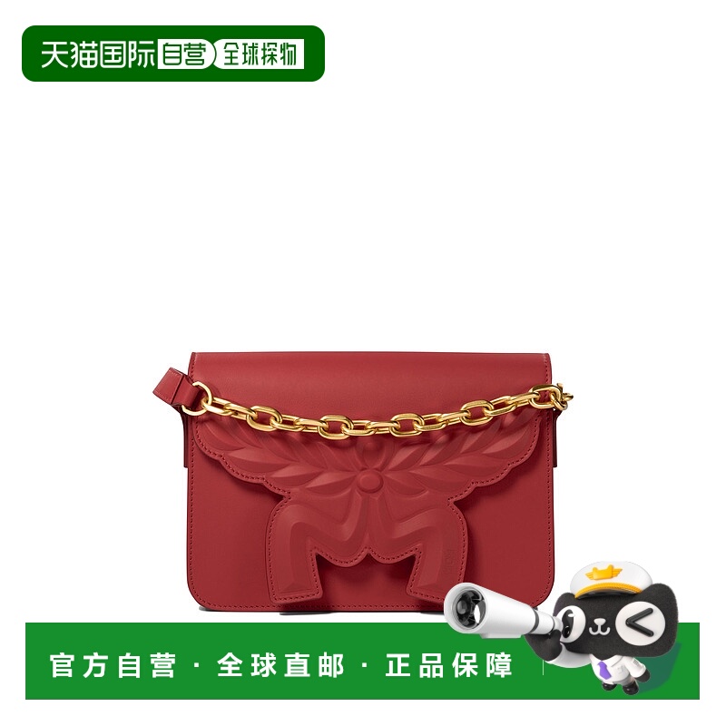 1h可退 MCM 女士斜挎包 MWREAAC02XC AW2024 红色