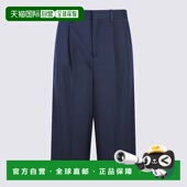 羊毛腰带袢短裤 CELINE AW2025 蓝色 女士休闲裤 RP07C033307MR