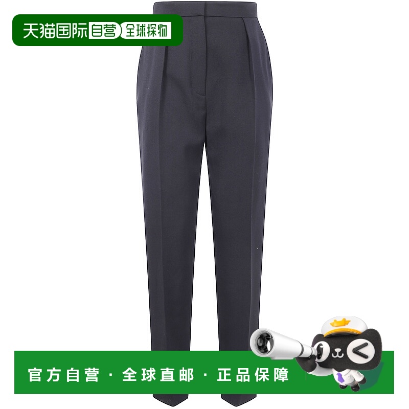1h可退 BALMAIN 女士休闲裤 FF1PN190WC090PA AW2025 黑色 Wool t