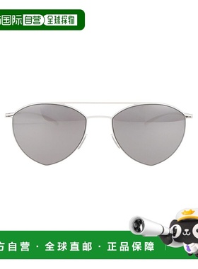 1h可退 潮奢 Mykita 女士 徽标太阳镜 MMESSE010 white白色 舒适