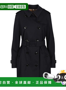 BURBERRY 女士外套 8059266B1488 AW2025 黑色风衣