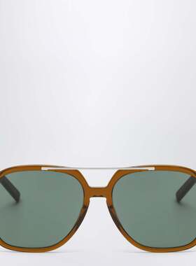 潮奢 Saint Laurent 圣罗兰 女士 SL 545 飞行员棕色太阳眼镜 701