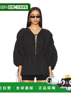 1h可退 潮奢 MARQUES' ALMEIDA 女士 Laces 皱纹褶皱衫 RST25TP06