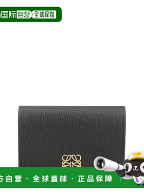LOEWE 女士钱包 C821M97X081206 SS2026 黑色 Anagram徽标名片夹