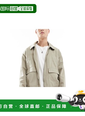 1h可退 潮奢 ASOS 男士 设计浅水洗蓝色直筒牛仔裤直筒裤