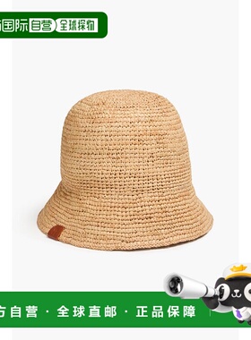 1h可退 潮奢 Staud 女士 Meyers 草编渔夫帽 M25S2002CRNAT