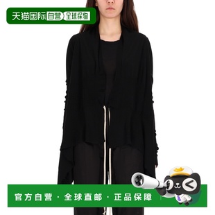 RICK OWENS 女士针织衫 RP01F6642M09 SS2026 黑色 长袖开衫