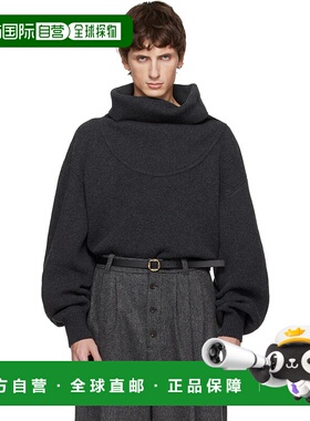 1h可退 潮奢 Jacquemus 男士 灰色 The Pallone 毛衣 25HSWM00611