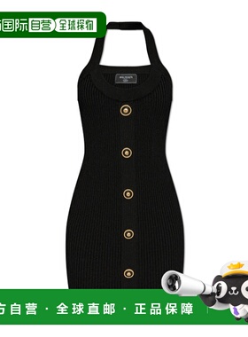 BALMAIN 女士连衣裙 EF1R4023KI100PA SS2025 黑色 露背连衣裙