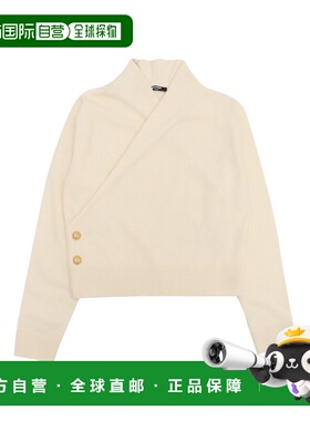 BALMAIN 女童针织毛衣 BV9A90Z2409102 AW2024 白色 JUMPER