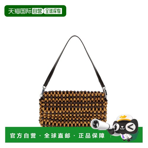 Staud 女士 Timmy Beads 多木质单肩包斜挎包肩包 H26S6062WDMWDB