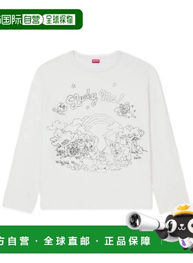 KENZO 女士连体裤 FF62TL5514SK02 AW2025 白色 'KENZO Cartoon'