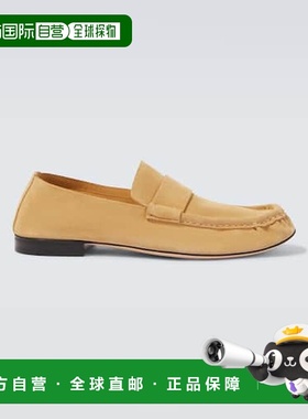 1h可退 潮奢 The Row 男士 绒面革乐福鞋 yellow黄色 舒适时尚