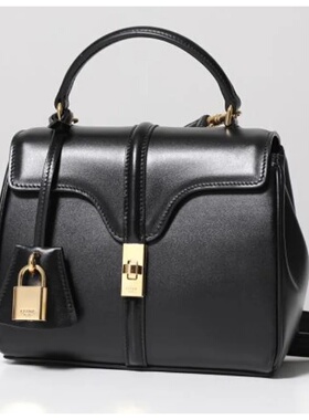 CELINE 女士手提包 123103BEY38NO AW2025 黑色 Leather handbag