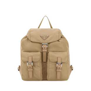 PRADA 女士双肩包 1BZ677RV44F0040 SS2026 驼色 Prada Backpacks