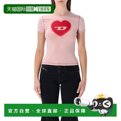 DIESEL 女士T恤 A20980OQHHA33L SS2026 粉红色 Diesel T-Uncutie