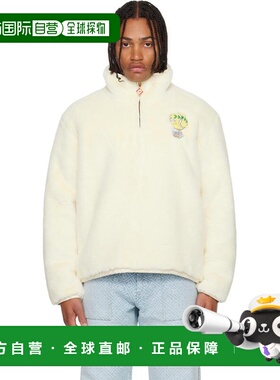 1h可退 潮奢 Casablanca 男士 灰白色 Tennis Mascot Quarter Zip