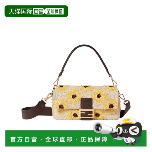 FENDI 女士斜挎包 8BR600AWVVF1VFQ SS2026 花色 Baguette 中号单
