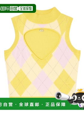 DIESEL 女士针织衫 A195000JLBB38U AW2025 黄色 M-Romko-Sl 针织