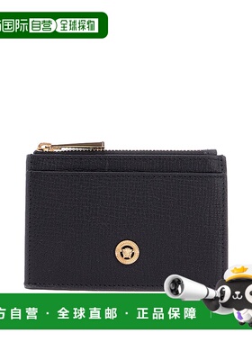 VERSACE 男士卡包 10167851A105441B00V SS2025 黑色收纳