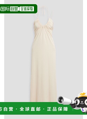 1h可退 潮奢 Simkhai 女士 Hayes 褶皱弹力绉长款连衣裙 2231026S