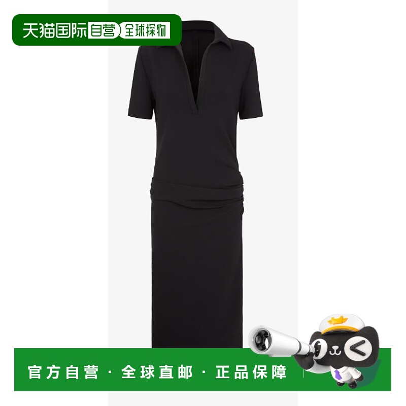 1h可退 FENDI 女士半身裙 FDD290ATNEF0GME AW2024 黑色 Wool Cad