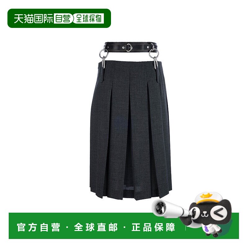 PRADA 女士半身裙 P149WK11CZF0480 SS2025 黑色 GONNE