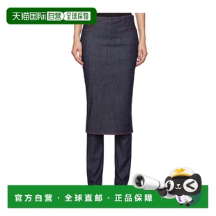 女士牛仔裤 高腰直筒牛仔裤 AA9P02676T664530 黑色 AW2024 ALAIA